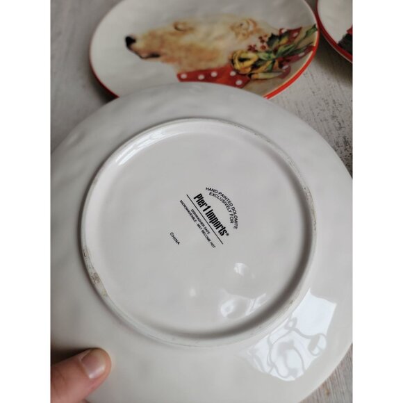 Pier 1 plate Xmas penguin seal polar bear goose set decor - Picture 6 of 7